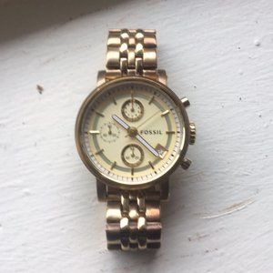 Fossil ES-2197 Boyfriend gold color stai